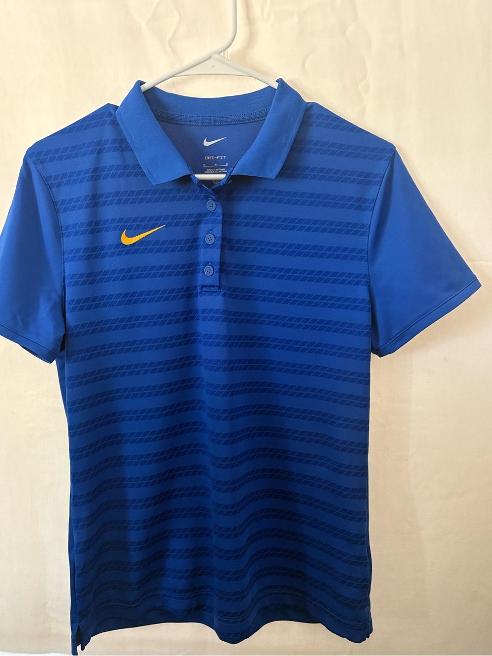 Nike Boys' Royal Blue Polo with Yellow Swoosh